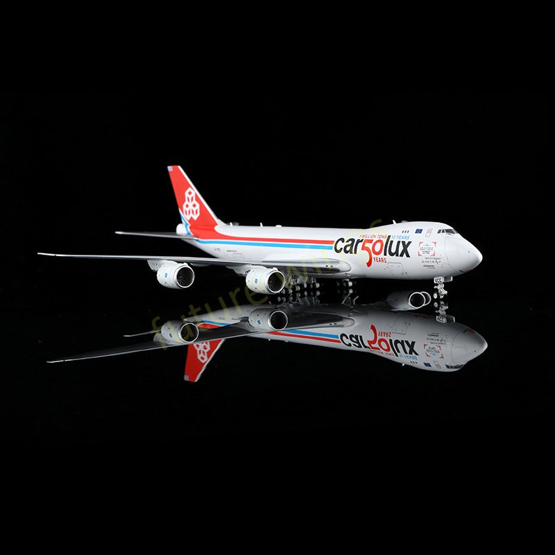 1:400 HX Models CargoLux B747-8F LX-VCC "50years" Aircraft Model Free Tractor +Stand