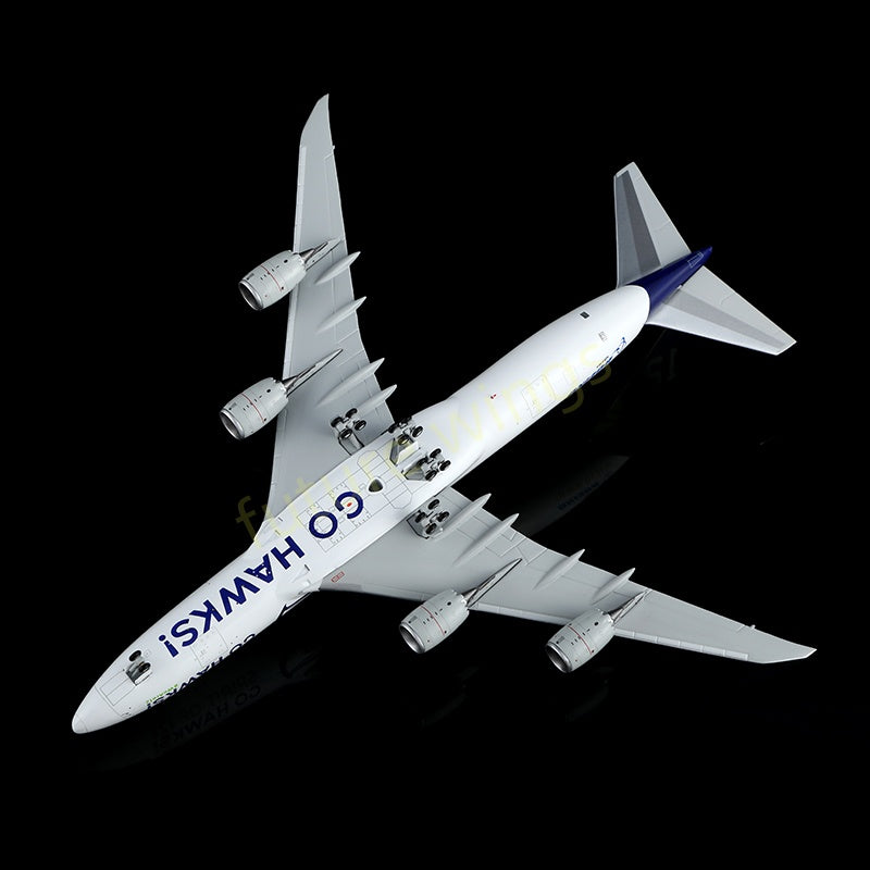 1:400 HX Models Seattle Seahawks B747-8F N770BA/N841BA Aircraft Model Free Tractor+Stand