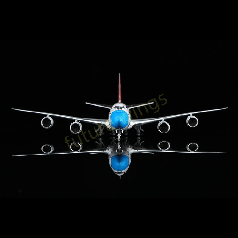 1:400 YY Wings CargoLux B747-8F LX-VCF Aircraft Model Free Tractor +Stand
