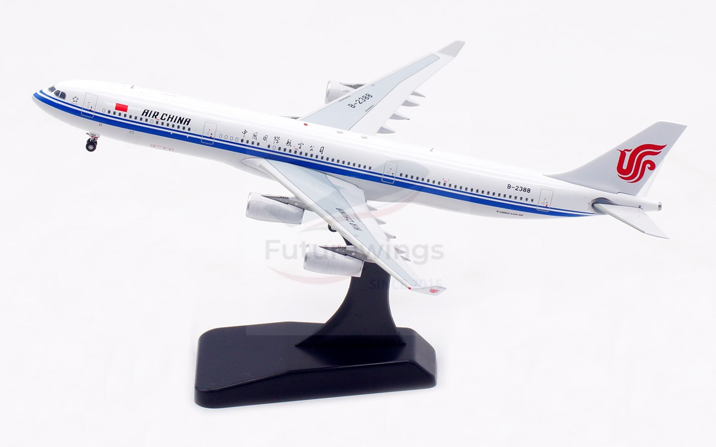 1:400 Aviation400 Air China A340-300 B-2388/B-2389 Aircraft Model Free Tractor+Stand