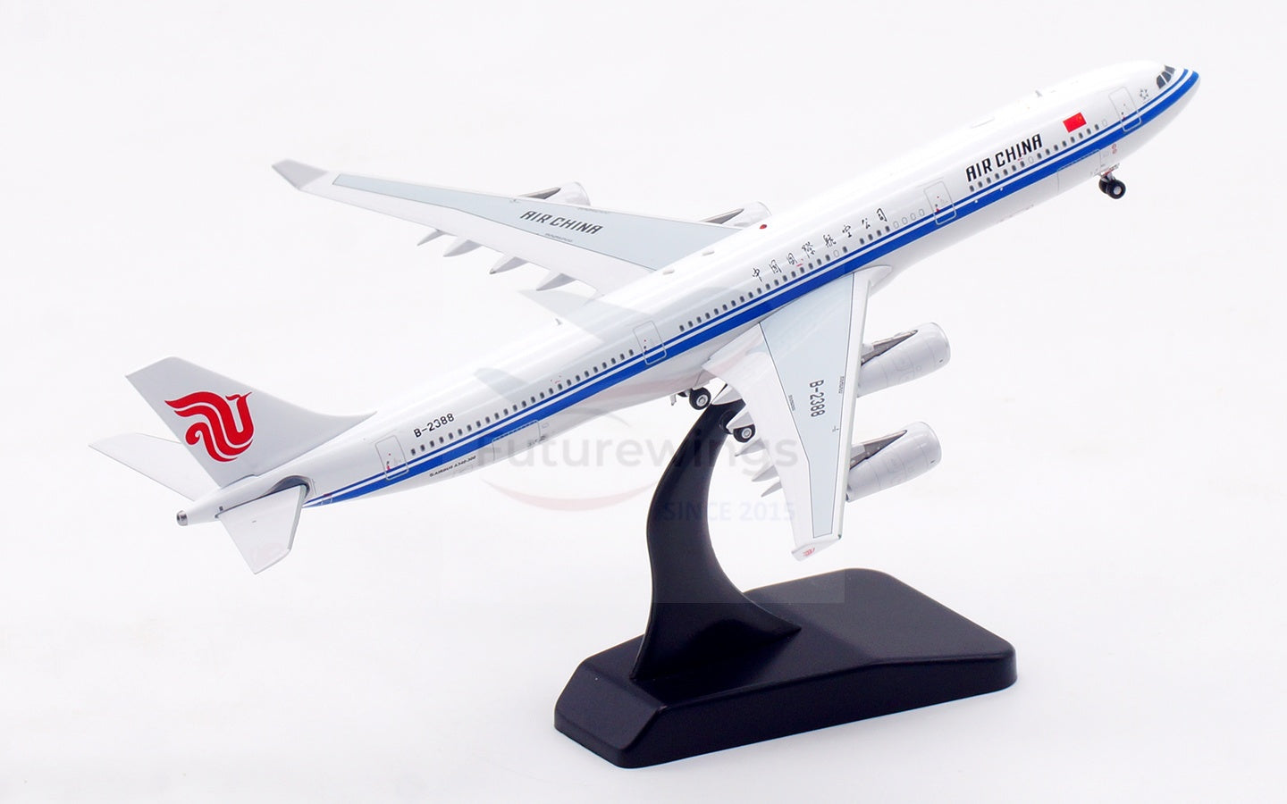 1:400 Aviation400 Air China A340-300 B-2388/B-2389 Aircraft Model Free Tractor+Stand