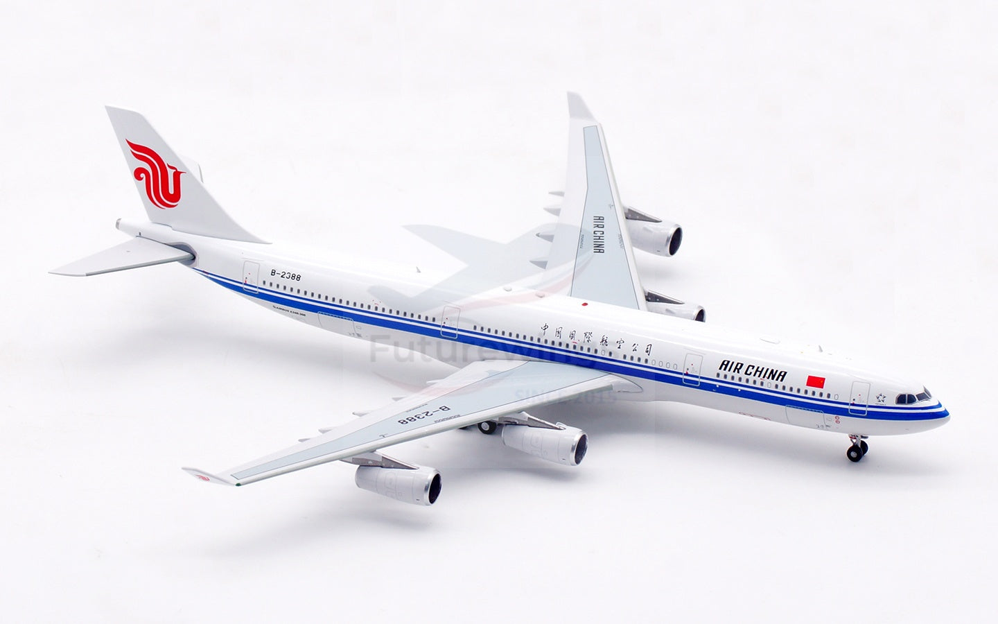 1:400 Aviation400 Air China A340-300 B-2388/B-2389 Aircraft Model Free Tractor+Stand