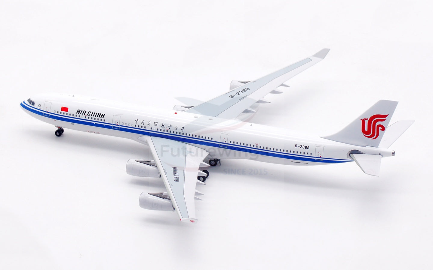 1:400 Aviation400 Air China A340-300 B-2388/B-2389 Aircraft Model Free Tractor+Stand