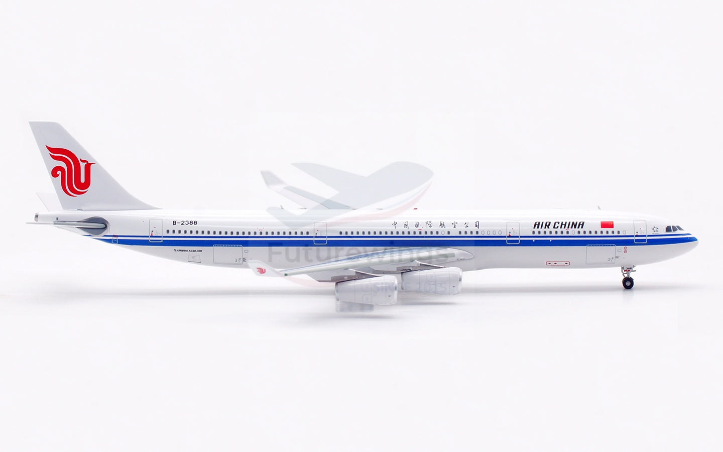 1:400 Aviation400 Air China A340-300 B-2388/B-2389 Aircraft Model Free Tractor+Stand
