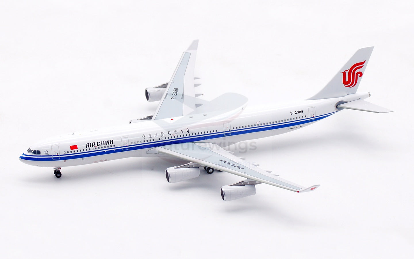 1:400 Aviation400 Air China A340-300 B-2388/B-2389 Aircraft Model Free Tractor+Stand