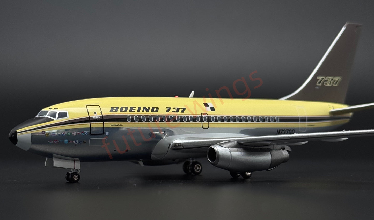 1:200 KJ Model(InFlight200*）B737 N73700 "First Flight of B737"Diecast Aircraft Model