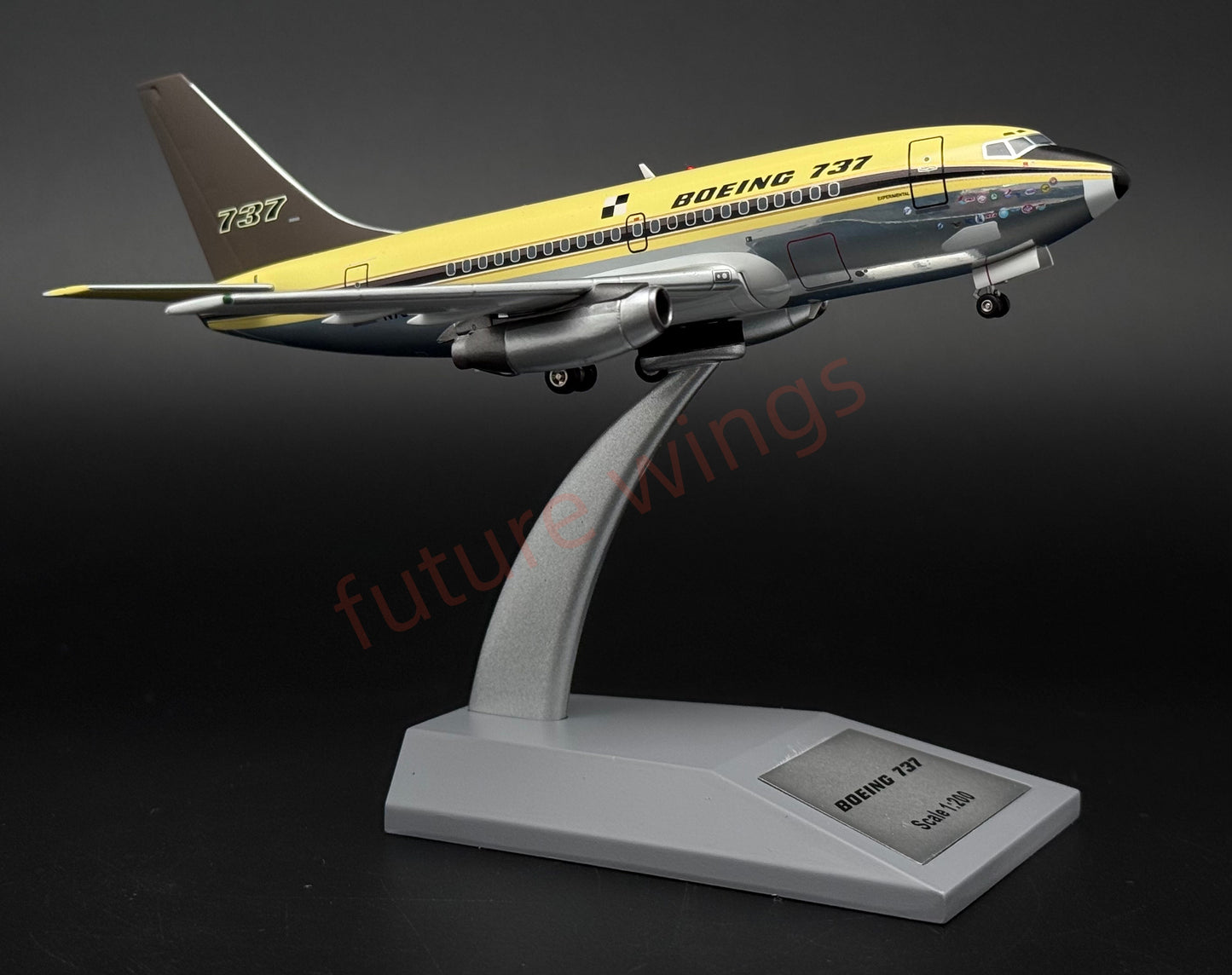 1:200 KJ Model(InFlight200*）B737 N73700 "First Flight of B737"Diecast Aircraft Model
