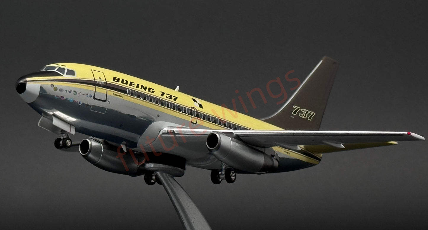 1:200 KJ Model(InFlight200*）B737 N73700 "First Flight of B737"Diecast Aircraft Model