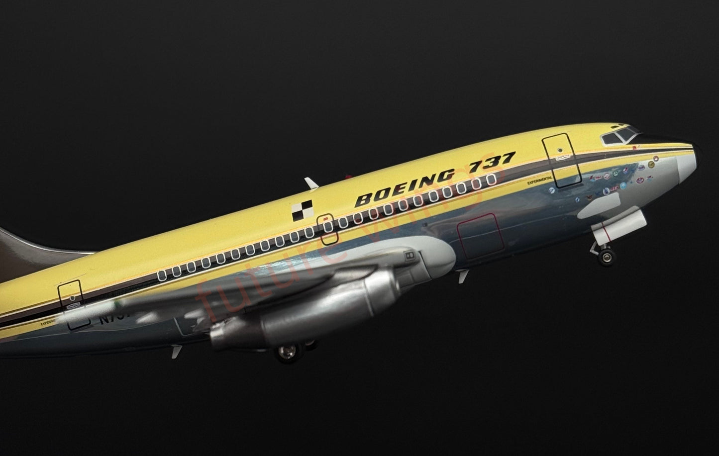 1:200 KJ Model(InFlight200*）B737 N73700 "First Flight of B737"Diecast Aircraft Model