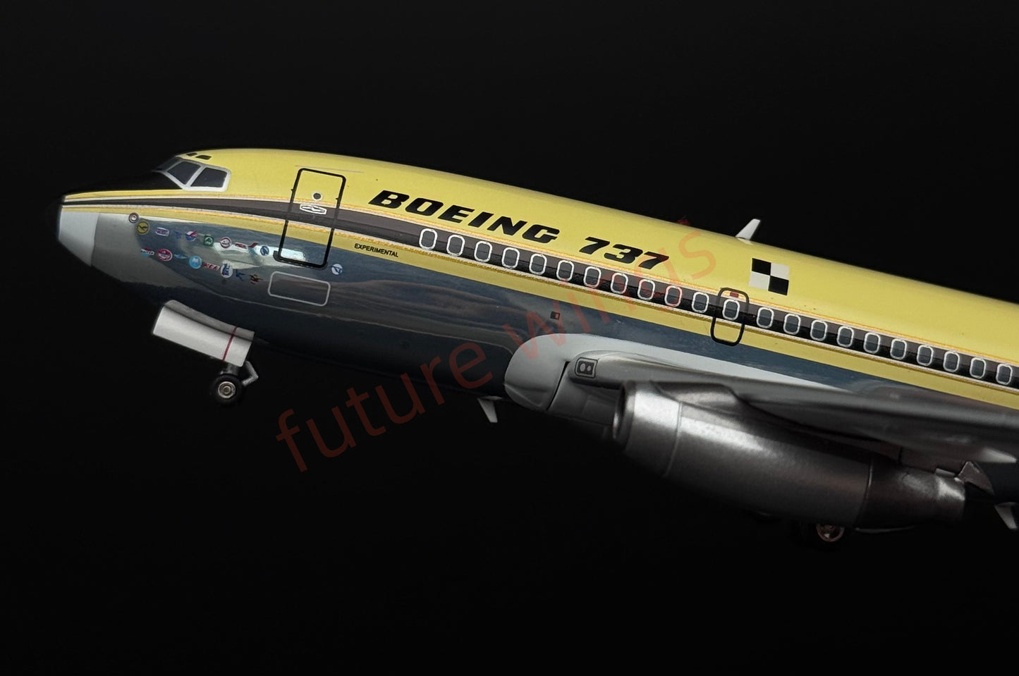 1:200 KJ Model(InFlight200*）B737 N73700 "First Flight of B737"Diecast Aircraft Model