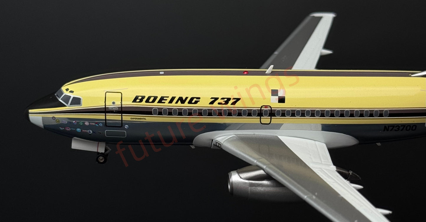 1:200 KJ Model(InFlight200*）B737 N73700 "First Flight of B737"Diecast Aircraft Model