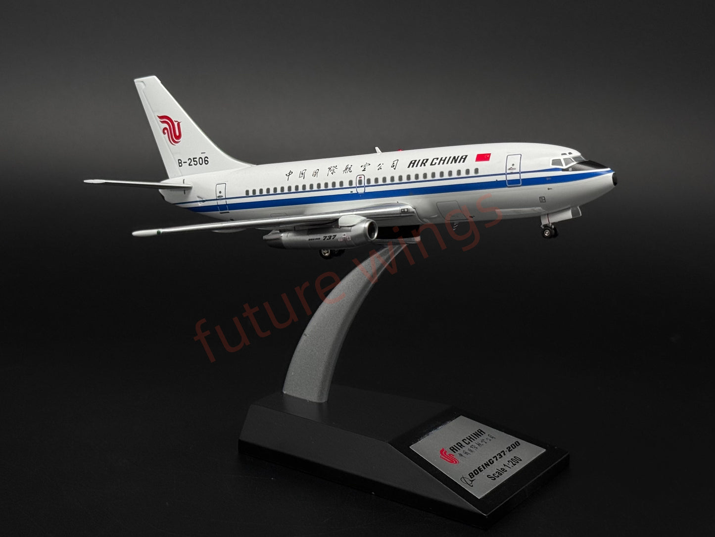 1:200 KJ Model(InFlight200*) Air China B737-200 B-2506 Diecast Aircraft Model