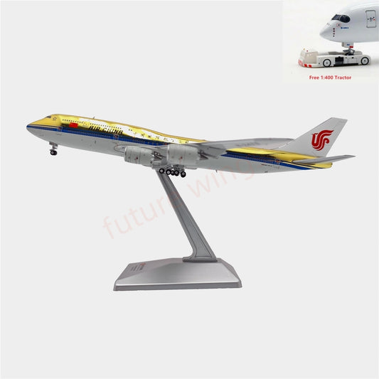 (RARE)1:400 YY Wings Air China B747-8  B-2479 (Gold Color) Aircraft Model Free Tractor+Stand