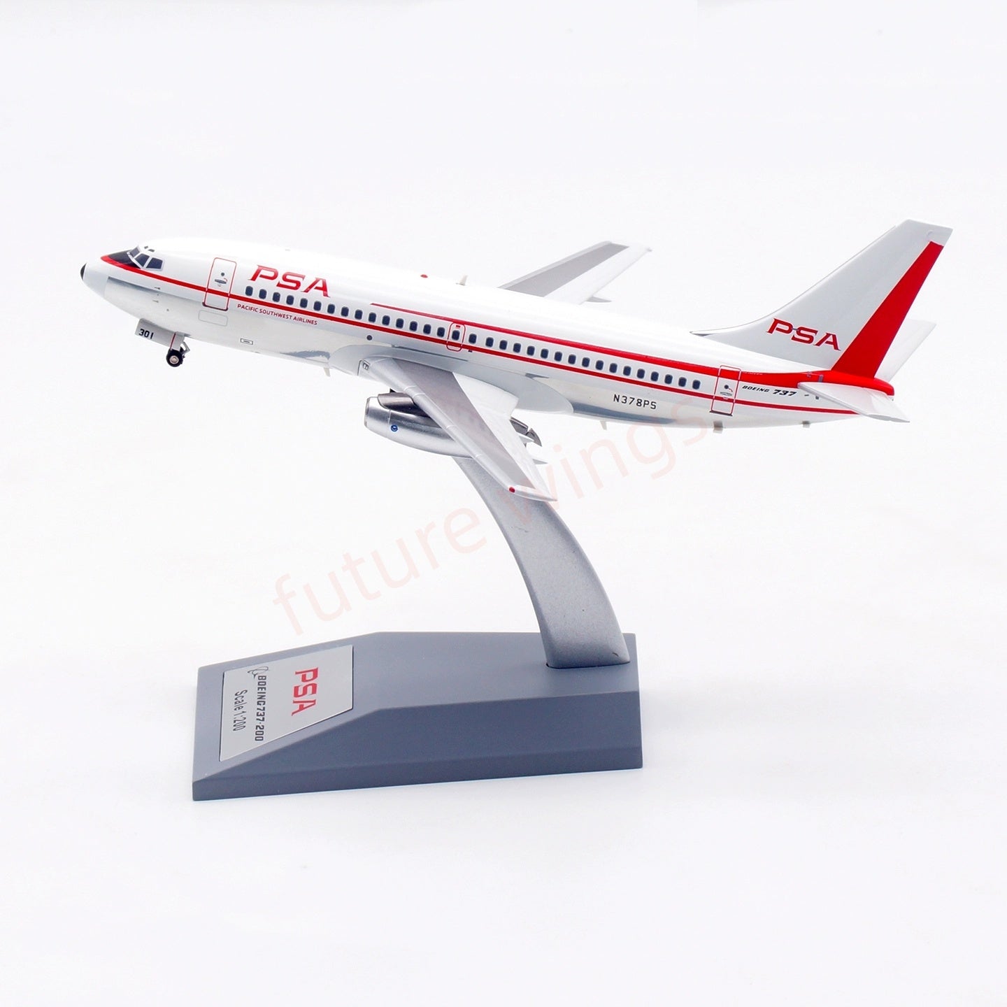 1:200 InFlight200 PSA B737-200 N378PS Diecast Aircraft Model