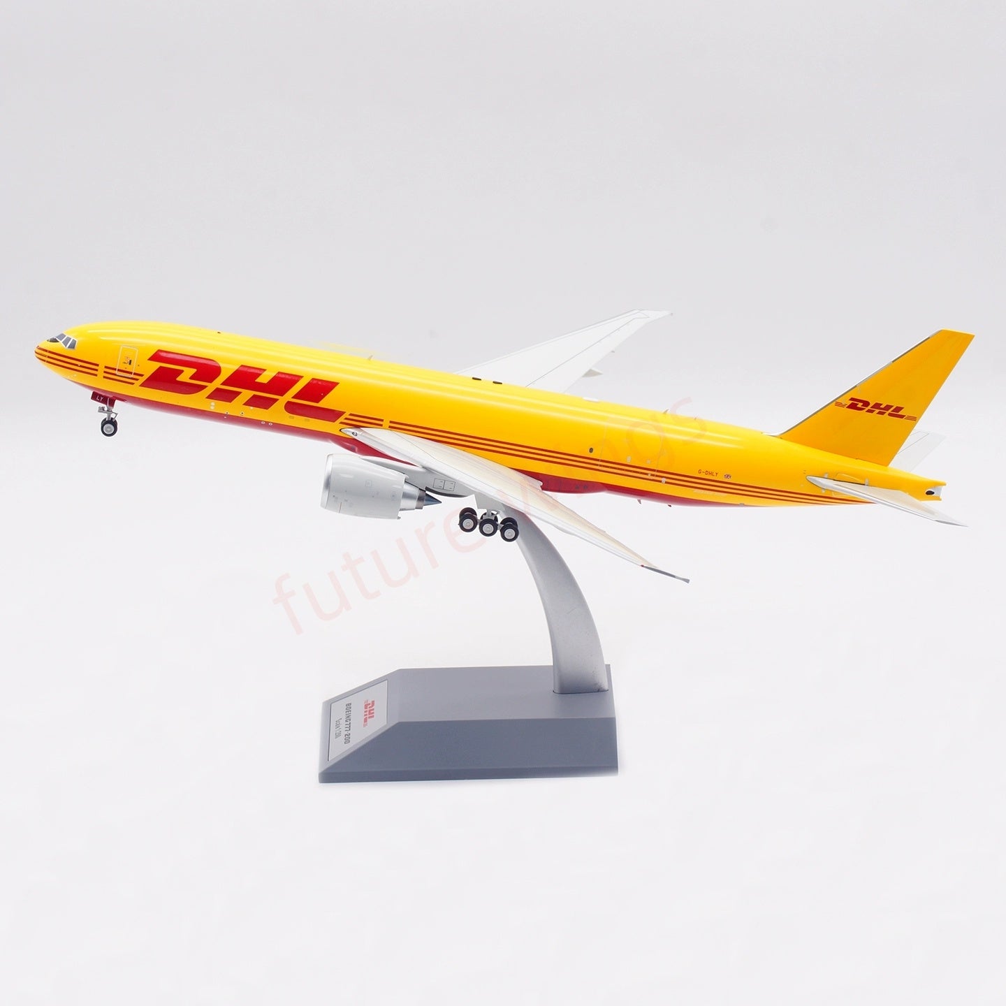 1:200 B-Models DHL (AeroLogic) B777-F G-DHLY Diecast Aircraft Model
