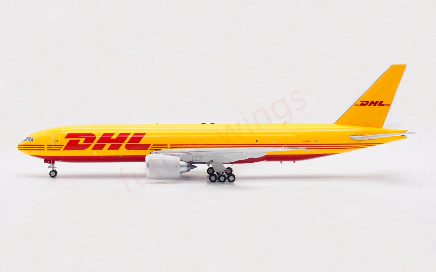 1:200 B-Models DHL (AeroLogic) B777-F G-DHLY Diecast Aircraft Model