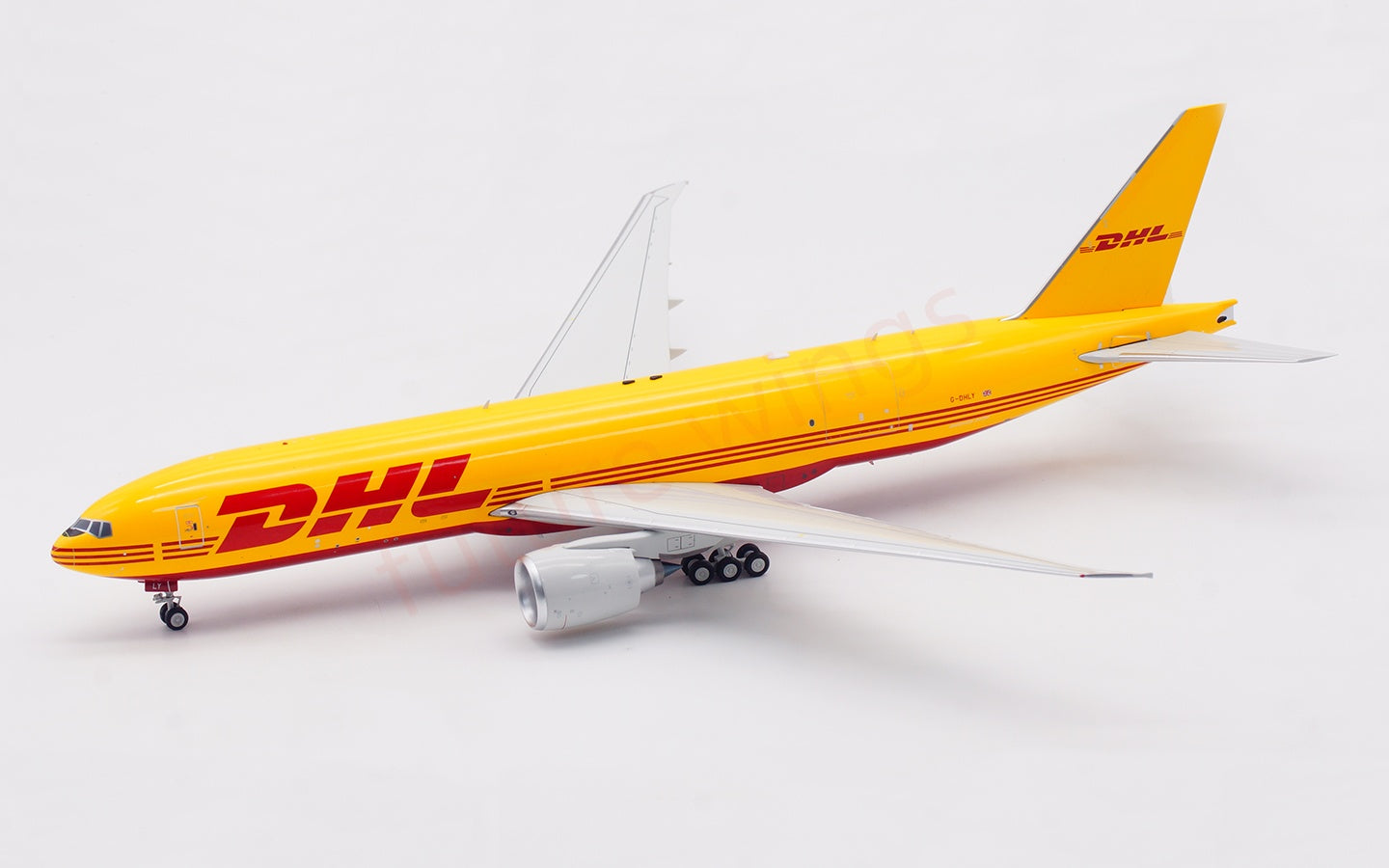 1:200 B-Models DHL (AeroLogic) B777-F G-DHLY Diecast Aircraft Model