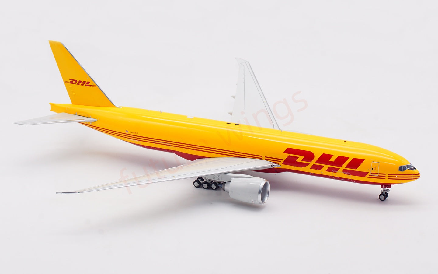 1:200 B-Models DHL (AeroLogic) B777-F G-DHLY Diecast Aircraft Model