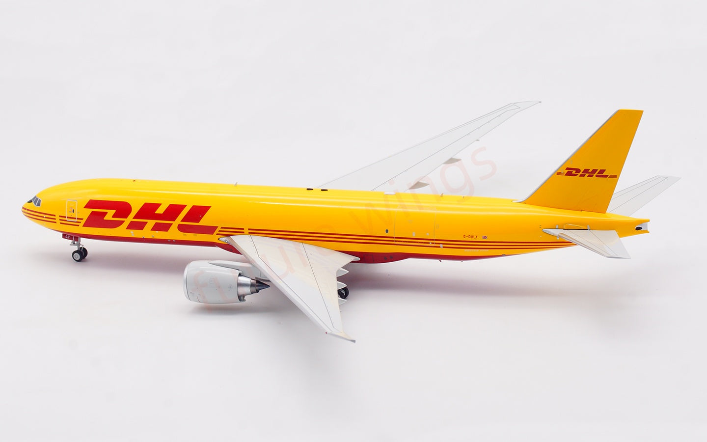 1:200 B-Models DHL (AeroLogic) B777-F G-DHLY Diecast Aircraft Model