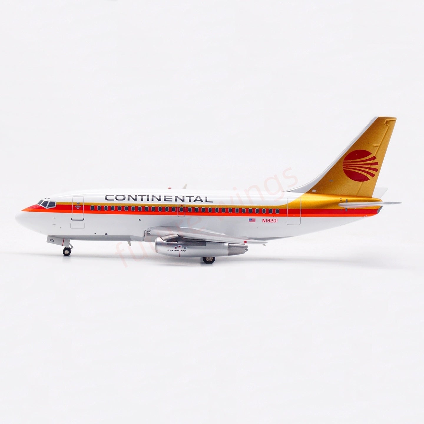 1:200 InFlight200 Continental Airlines B737-100 N16201 Diecast Aircraft Model