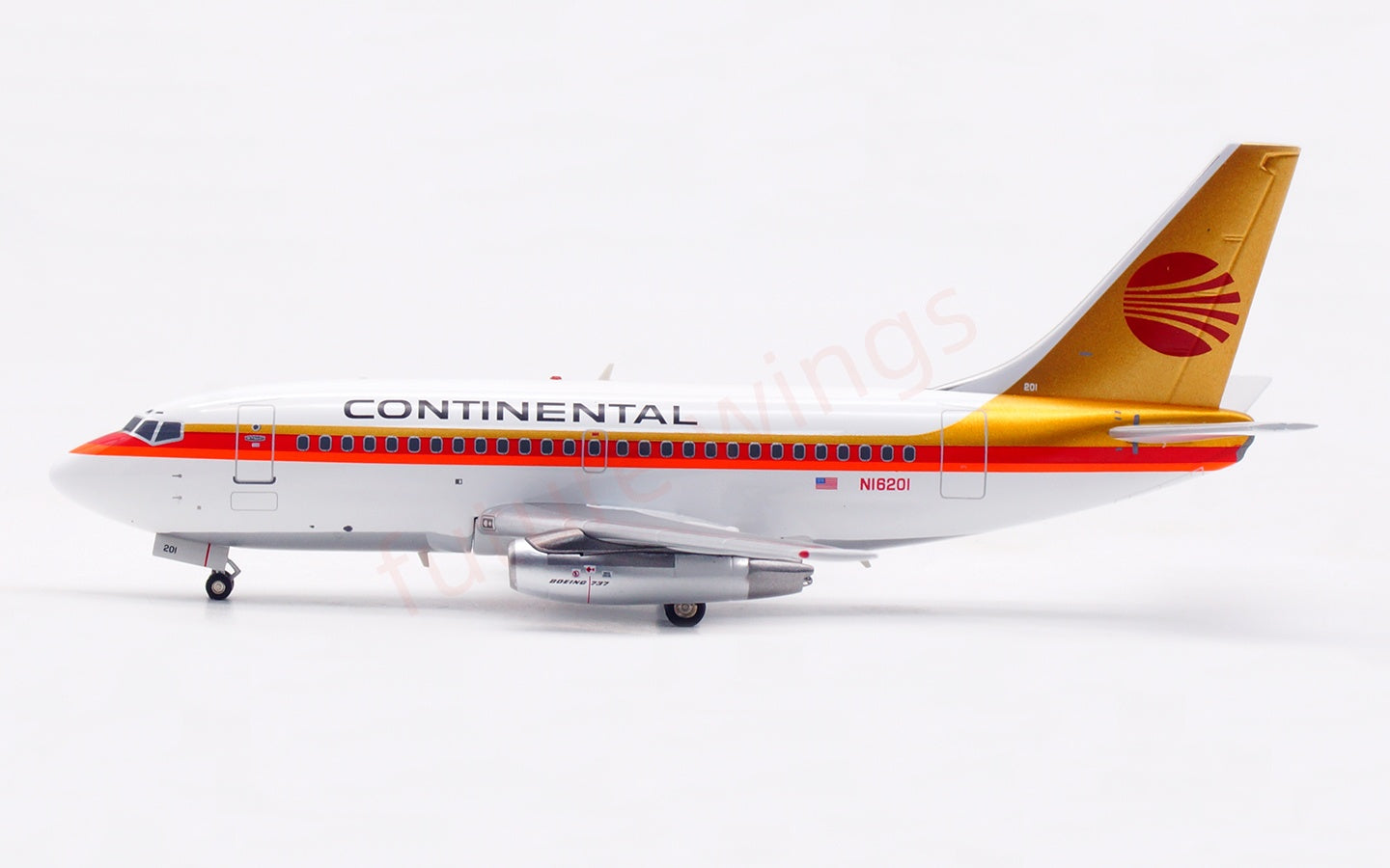 1:200 InFlight200 Continental Airlines B737-100 N16201 Diecast Aircraft Model