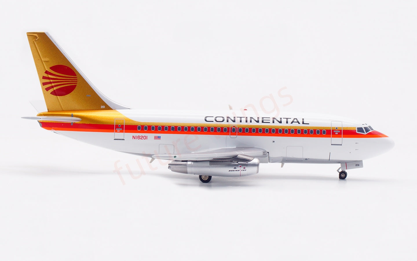 1:200 InFlight200 Continental Airlines B737-100 N16201 Diecast Aircraft Model