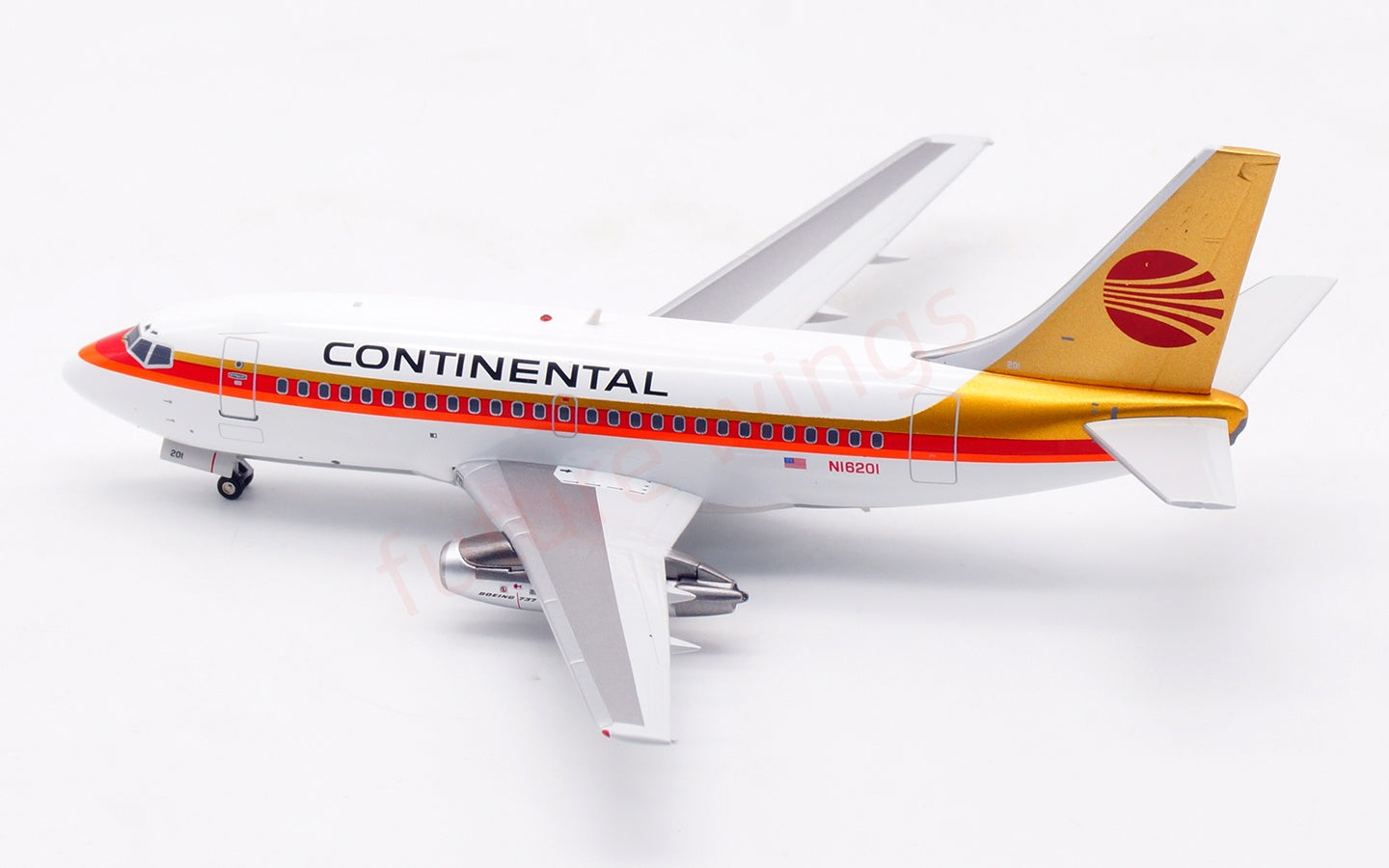 1:200 InFlight200 Continental Airlines B737-100 N16201 Diecast Aircraft Model