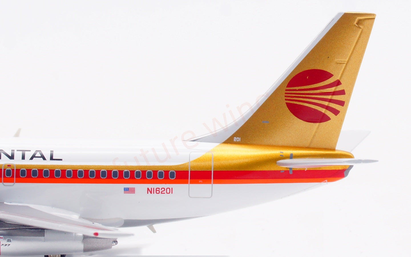 1:200 InFlight200 Continental Airlines B737-100 N16201 Diecast Aircraft Model