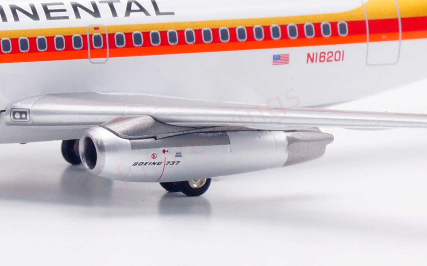 1:200 InFlight200 Continental Airlines B737-100 N16201 Diecast Aircraft Model