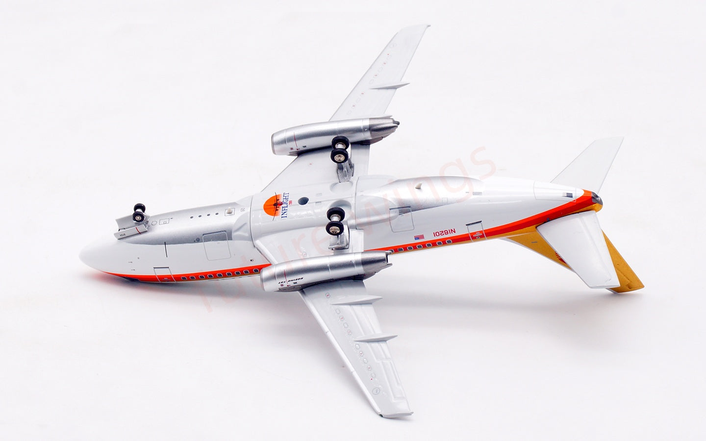 1:200 InFlight200 Continental Airlines B737-100 N16201 Diecast Aircraft Model