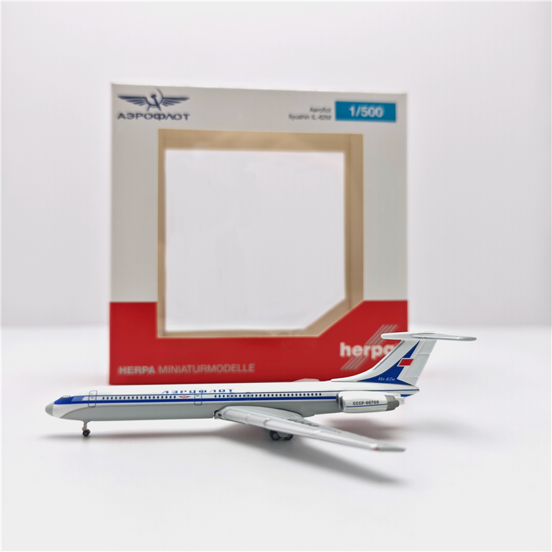 1:500 Herpa Wings IL-62 RADA/Aeroflot/Cubana/LOT/Tarom Ilyushin IL-62 Diecast Aircraft Model
