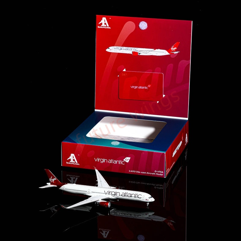 1:400 AeroPolaris Virgin atlantic A350-1000 G-VTEA Aircraft Model+Free Tractor
