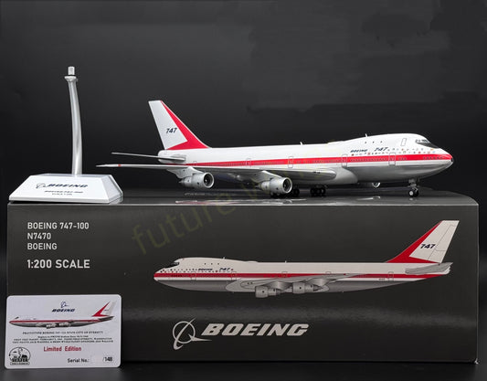1:200 KJ Model（JC Wings) Boeing B747-100 N7470 "B747 First Flight"Diecast Aircraft Model