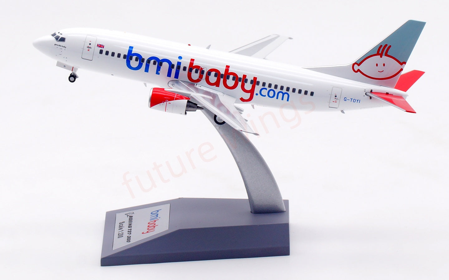 1:200 InFlight200 Bmi Baby B737-300 G-TOYI Diecast Aircraft Model