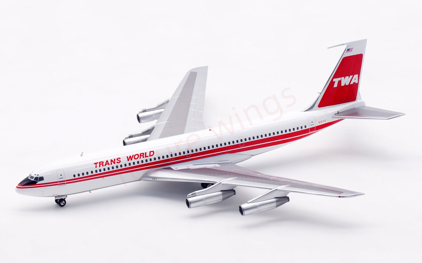 1:200 InFlight200 TWA B707-300 N18710 Diecast Aircraft Model
