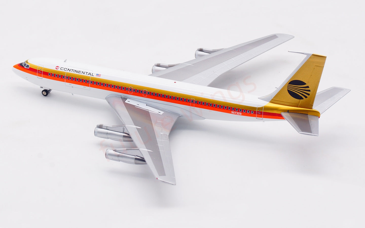 1:200 InFlight200 Continental Airlines B707-300 N17329 Diecast Aircraft Model