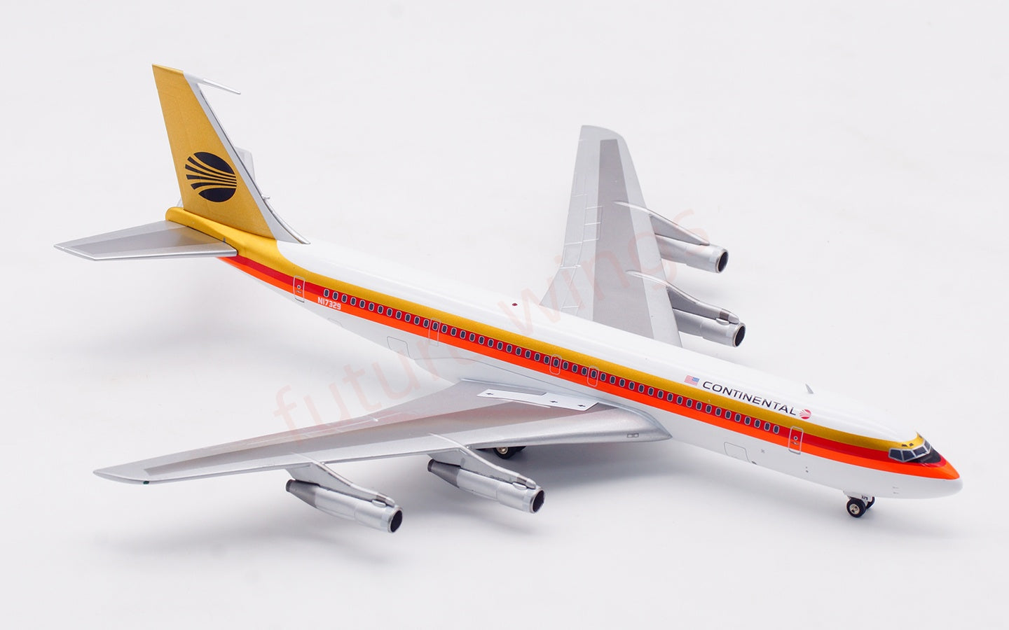 1:200 InFlight200 Continental Airlines B707-300 N17329 Diecast Aircraft Model