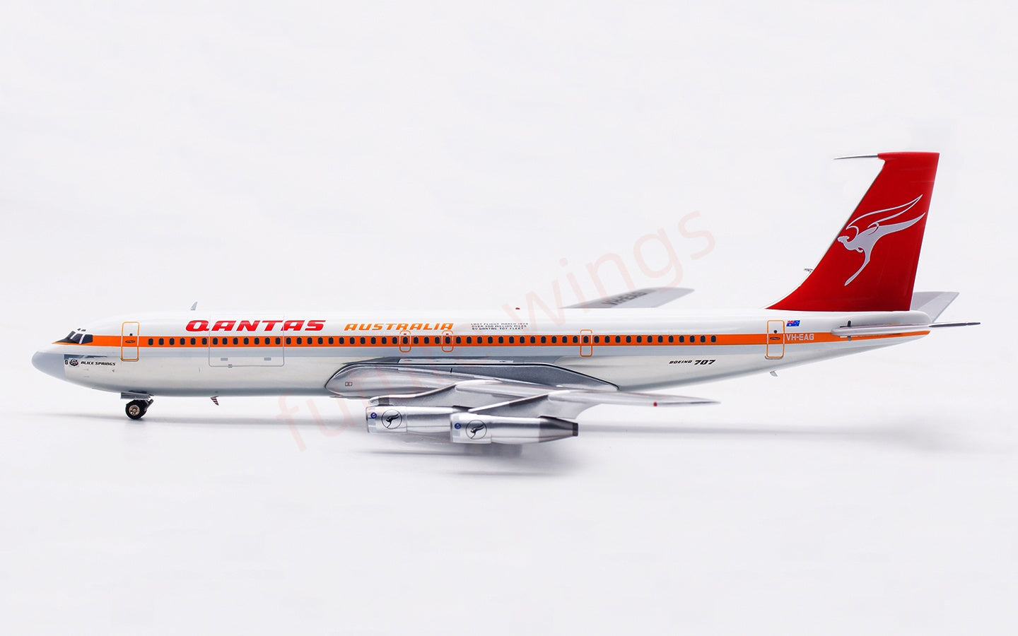 1:200 InFlight200 Qantas Airways B707-300 VH-EAG Diecast Aircraft Model