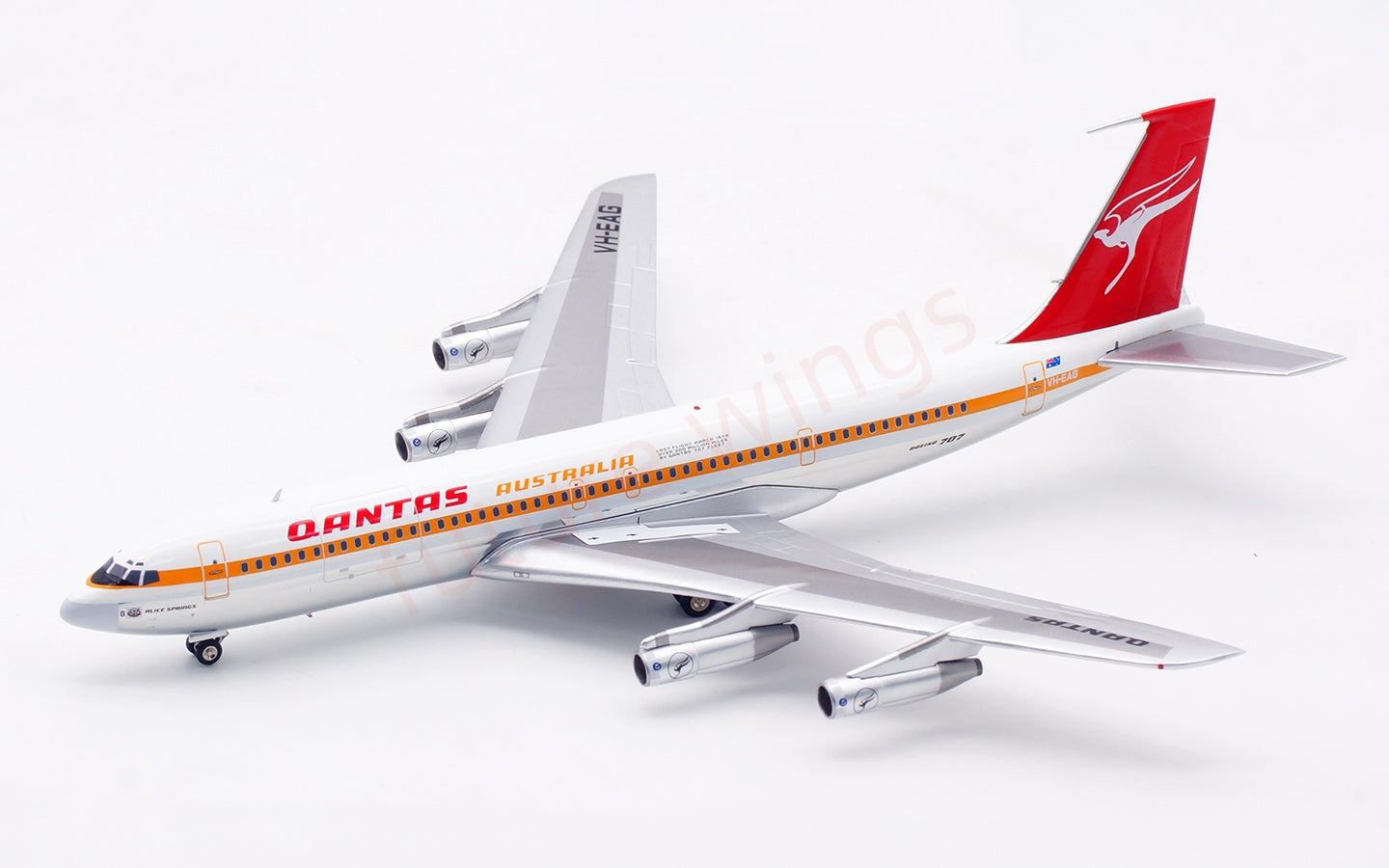1:200 InFlight200 Qantas Airways B707-300 VH-EAG Diecast Aircraft Model