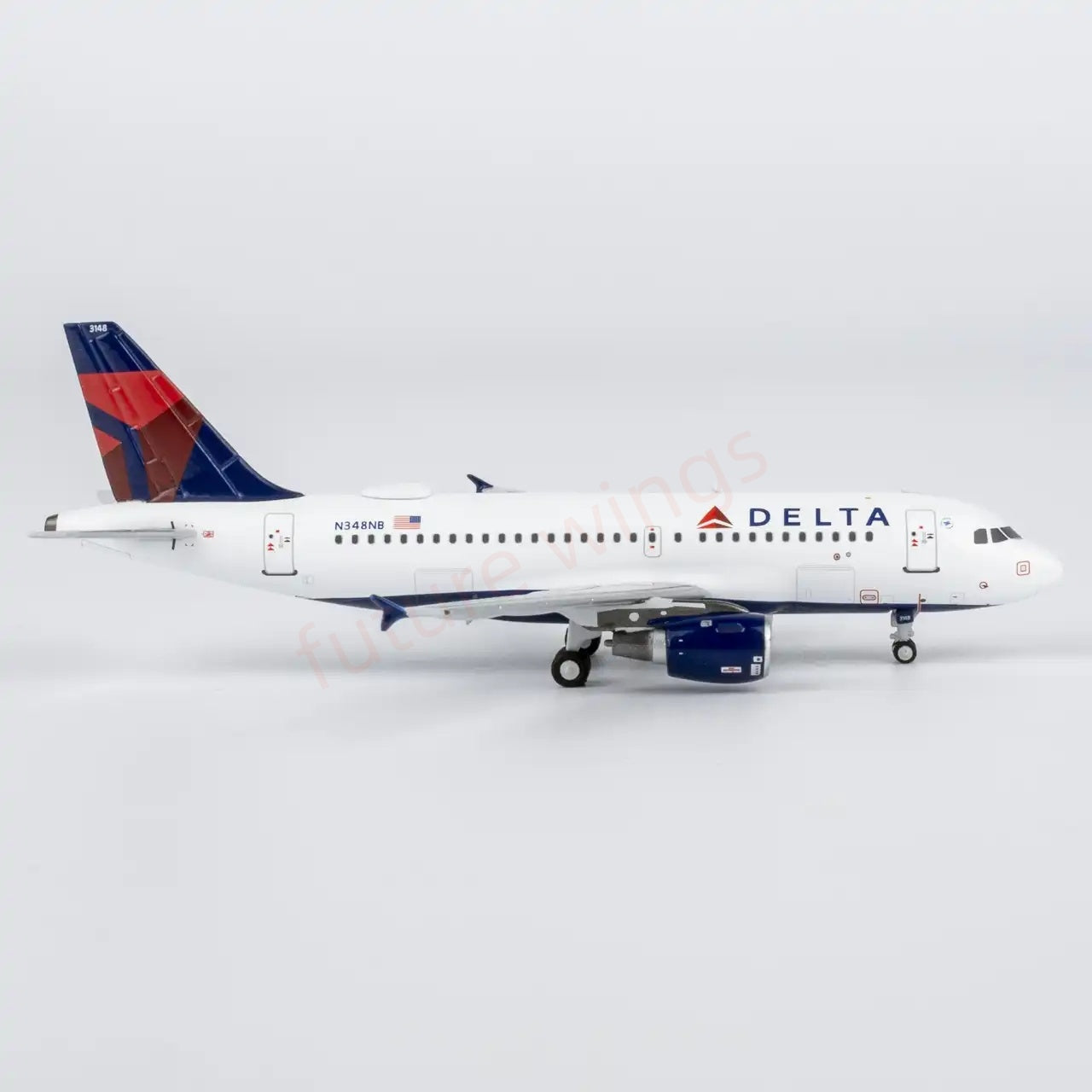 1:400 NG Models NG49039 Delta Airlines Airbus A319 N348NB Aircraft Model+Free Tractor
