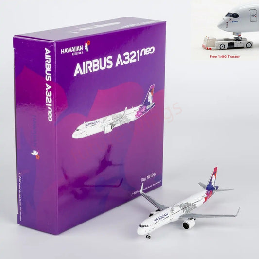 1:400 NG Models NG13133 Hawaiian Airlines A321neo N215HA Aircraft Model+Free Tractor