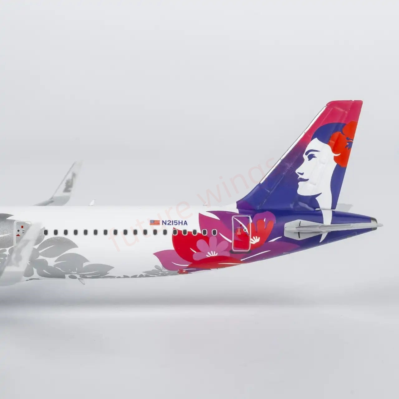 1:400 NG Models NG13133 Hawaiian Airlines A321neo N215HA Aircraft Model+Free Tractor