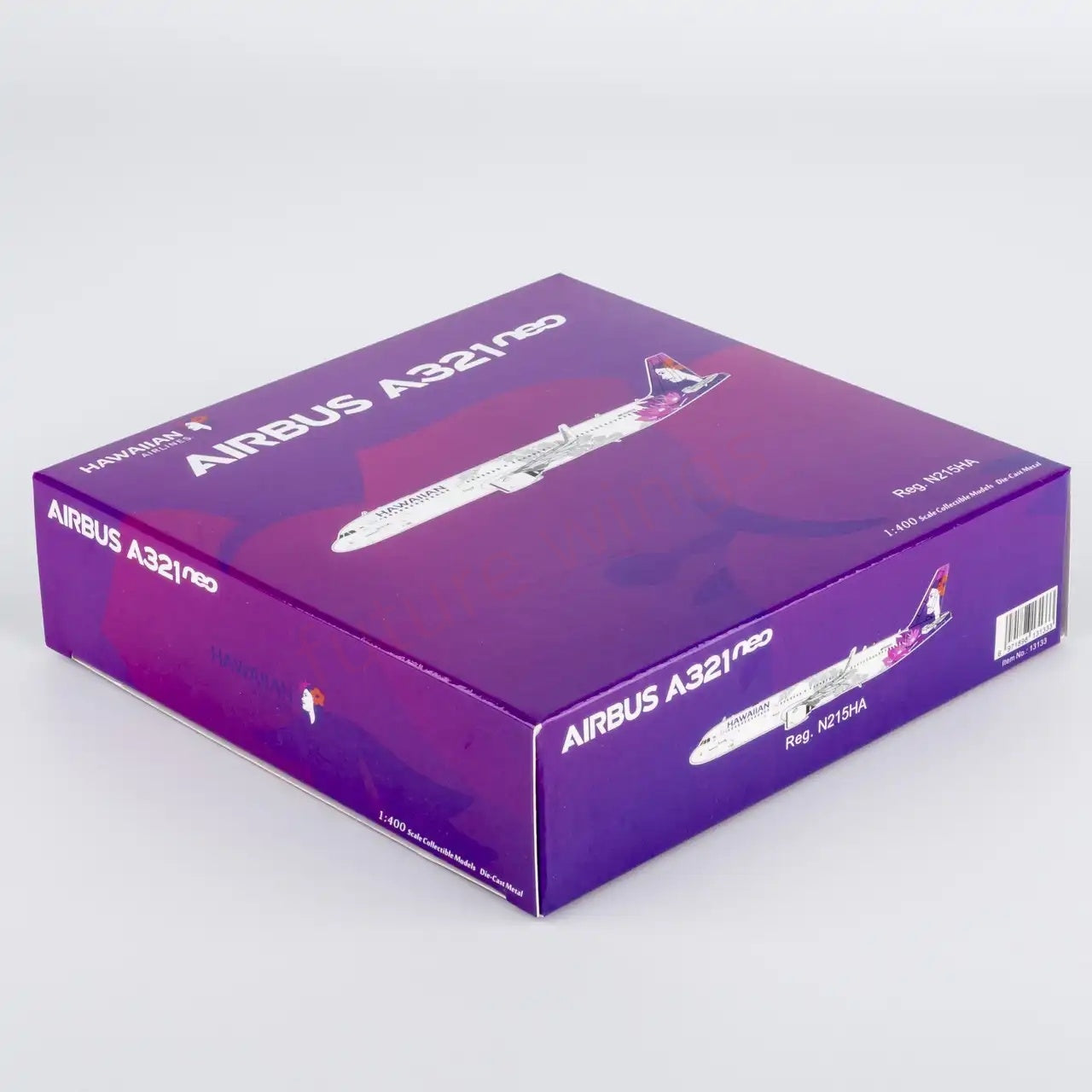 1:400 NG Models NG13133 Hawaiian Airlines A321neo N215HA Aircraft Model+Free Tractor