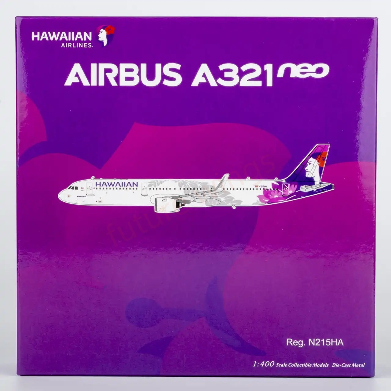 1:400 NG Models NG13133 Hawaiian Airlines A321neo N215HA Aircraft Model+Free Tractor