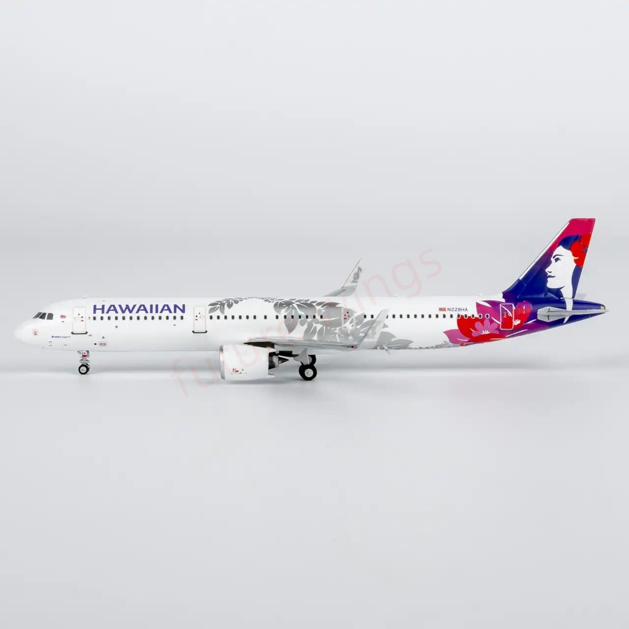 1:400 NG Models NG13140 Hawaiian Airlines A321neo N228HA Aircraft Model+Free Tractor