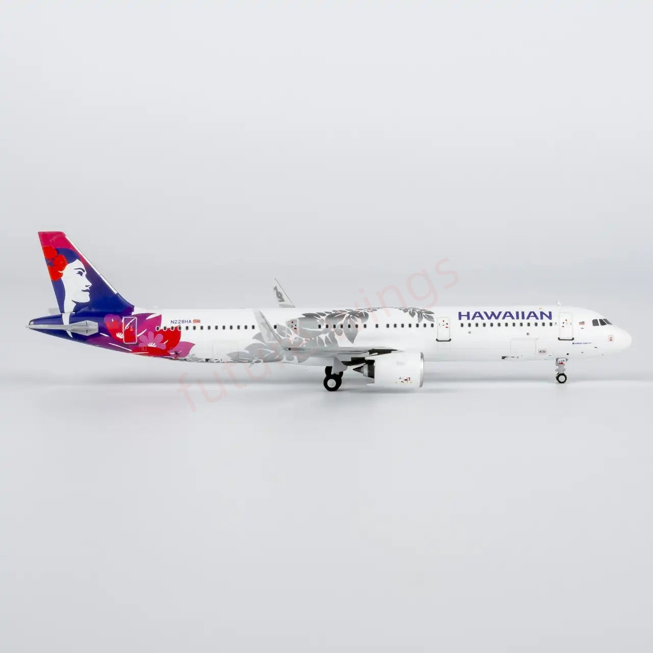 1:400 NG Models NG13140 Hawaiian Airlines A321neo N228HA Aircraft Model+Free Tractor