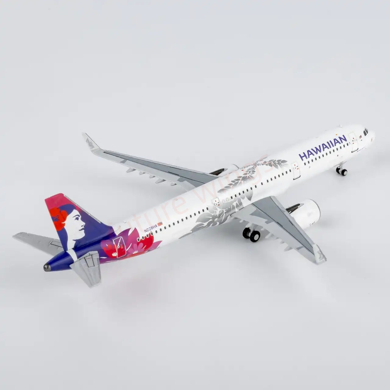1:400 NG Models NG13140 Hawaiian Airlines A321neo N228HA Aircraft Model+Free Tractor
