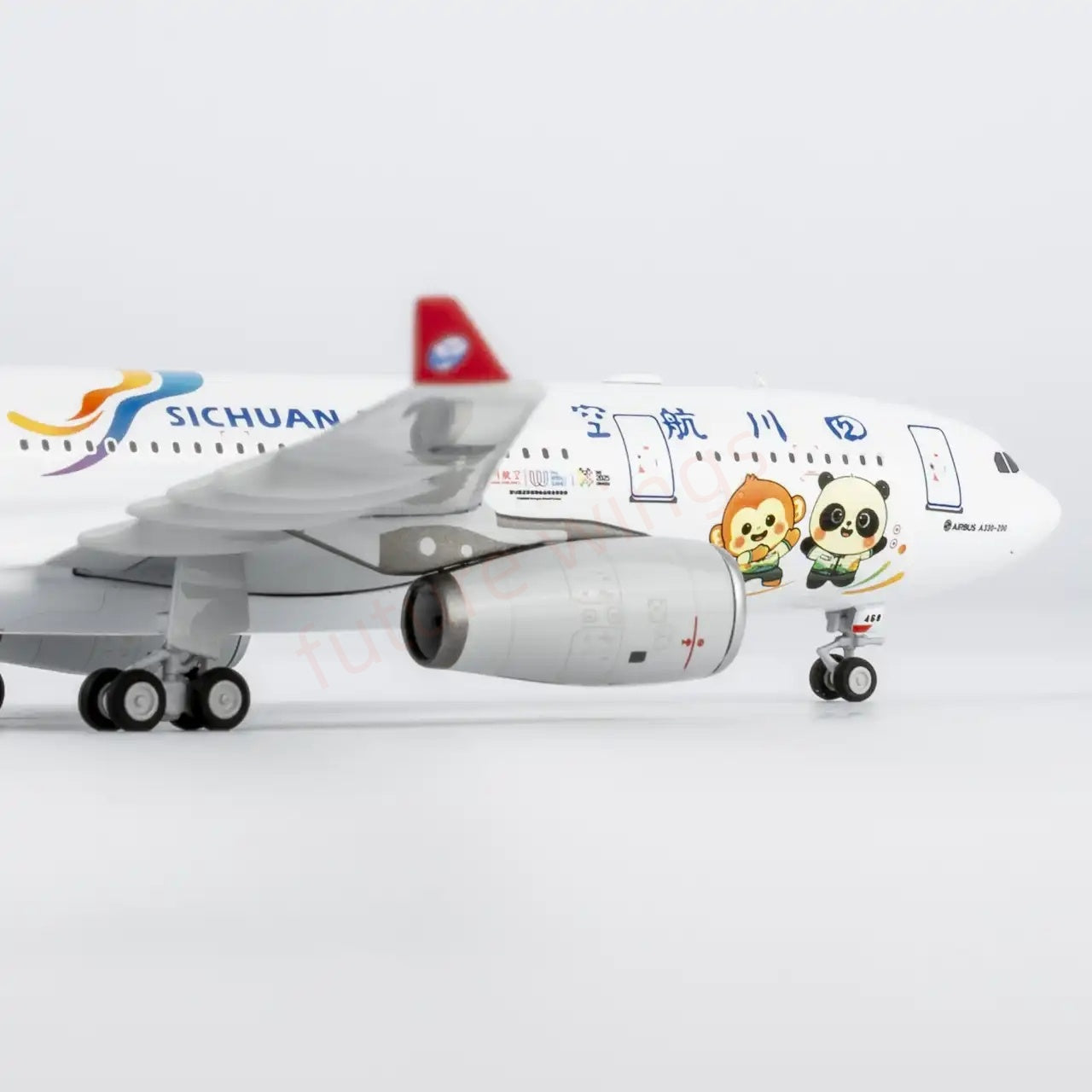 1:400 NG Models NG61100 Sichuan Airlines Airbus A330-200 B-8468 Aircraft Model+Free Tractor