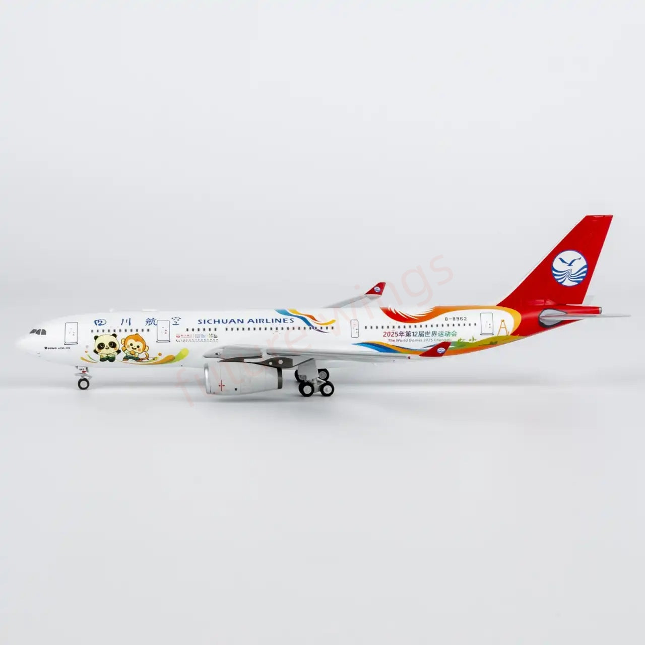 1:400 NG Models NG61101 Sichuan Airlines Airbus A330-200 B-8962 Aircraft Model+Free Tractor