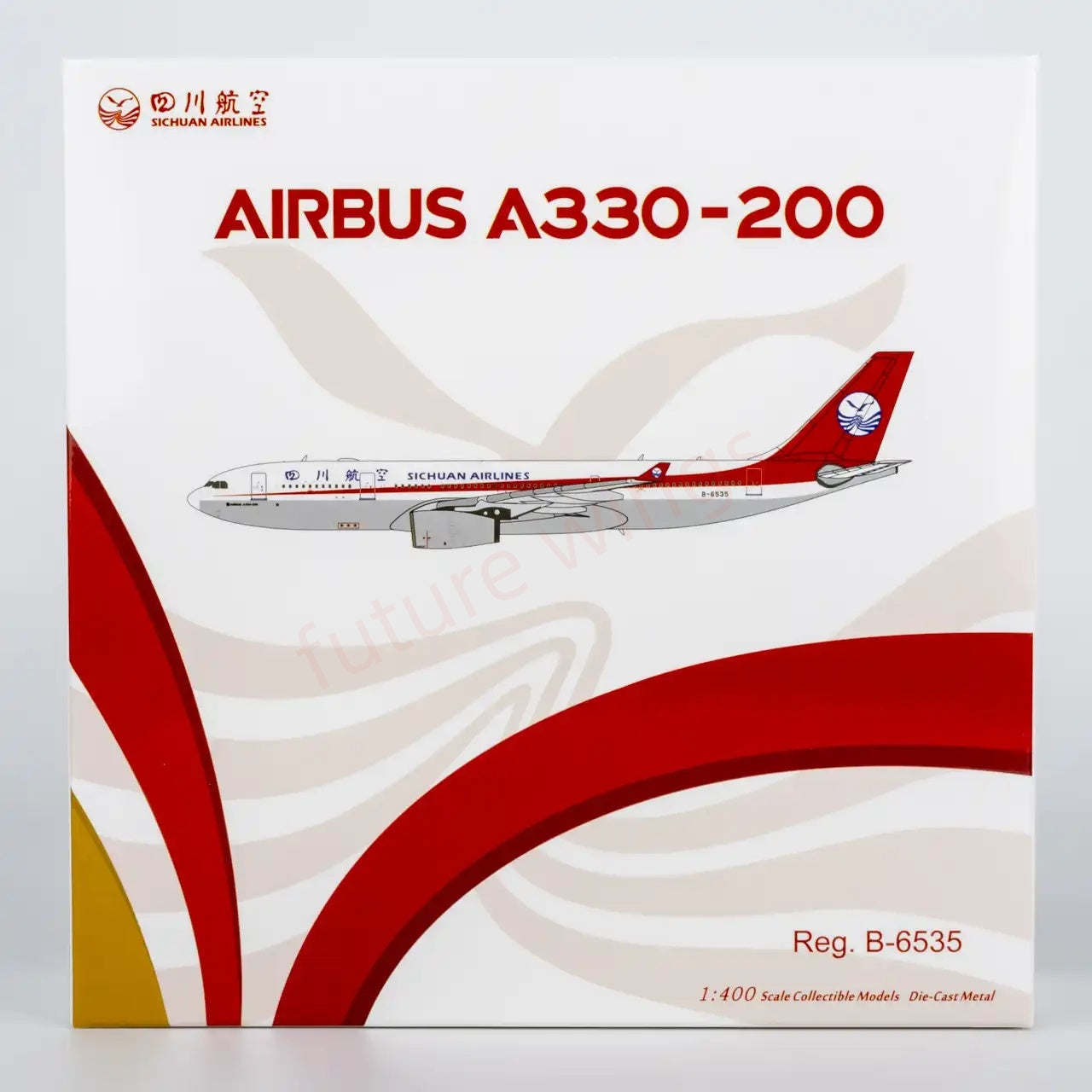 1:400 NG Models NG61103 Sichuan Airlines Airbus A330-200 B-6535 Aircraft Model+Free Tractor